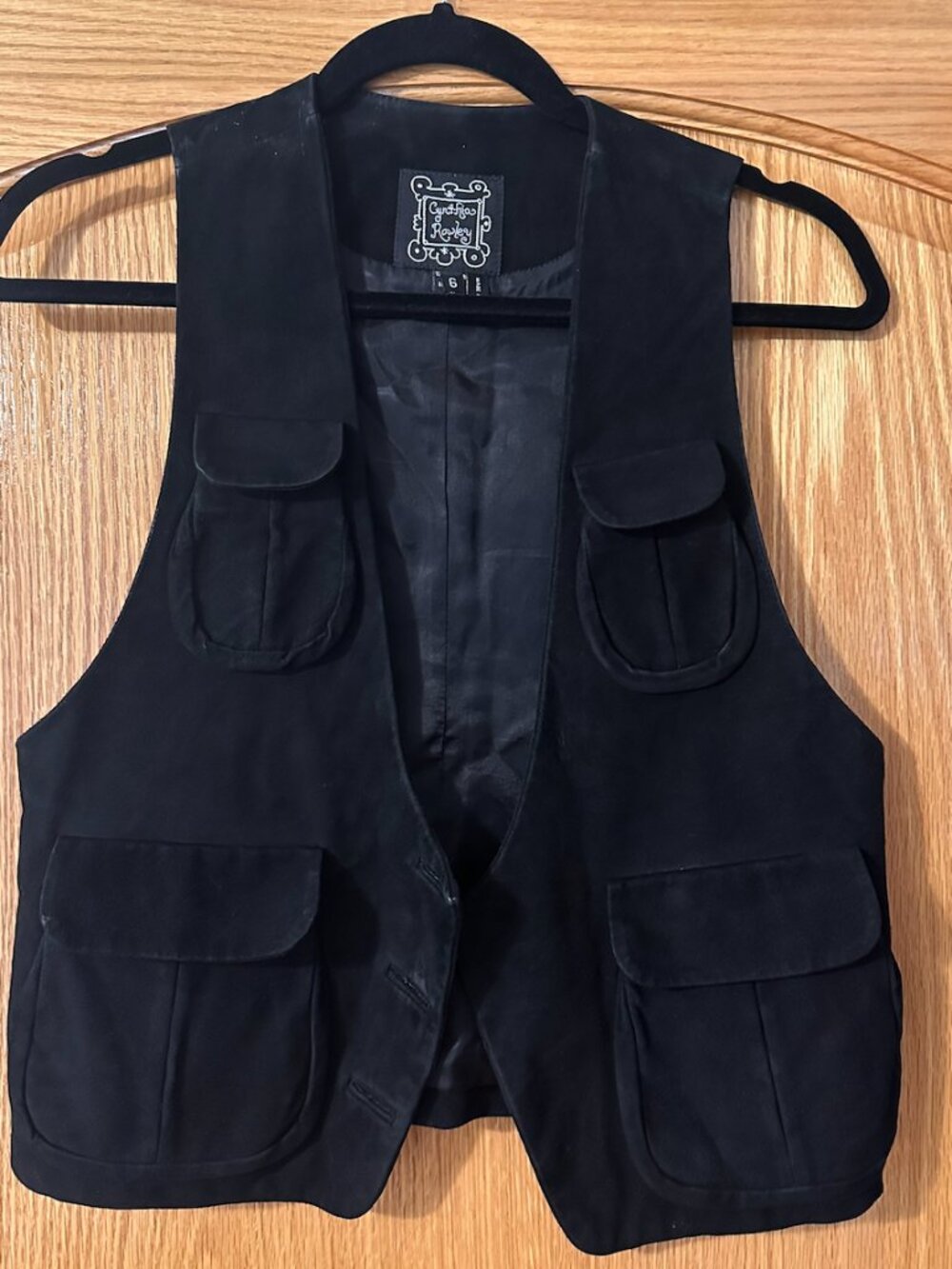 Vintage ~2004 Cynthia Rowley Suede Vest